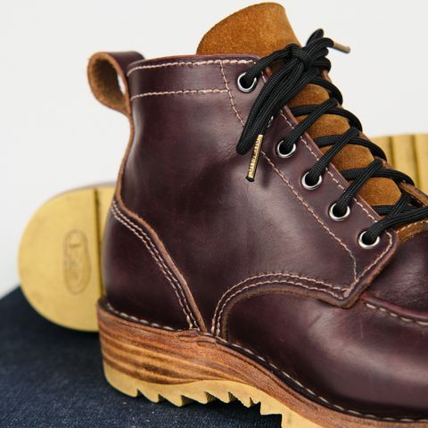 View photo of BHHB Pull-Top Moc in Seidel Oxblood Double Shot