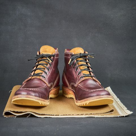 View photo of BHHB Pull-Top Moc in Seidel Oxblood Double Shot