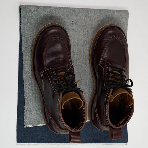 View photo of BHHB Pull-Top Moc in Seidel Oxblood Double Shot