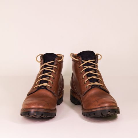 View photo of BHHB Baller Collar Standard in Horween Natural Chromexcel