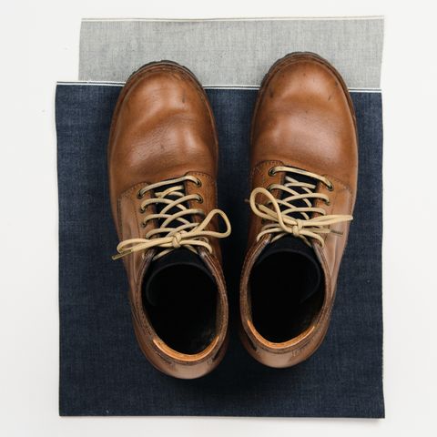 View photo of BHHB Baller Collar Standard in Horween Natural Chromexcel