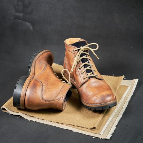 View photo of BHHB Baller Collar Standard in Horween Natural Chromexcel