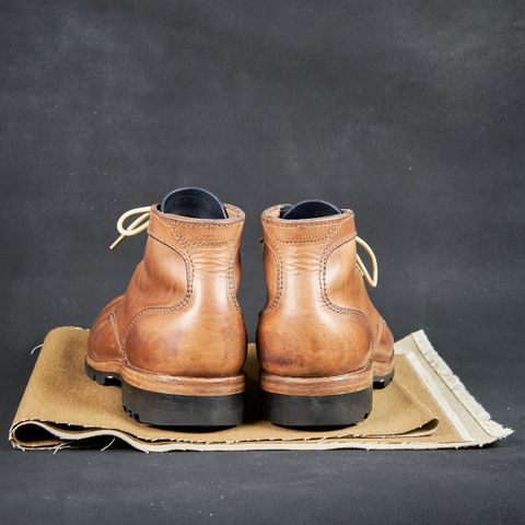 View photo of BHHB Baller Collar Standard in Horween Natural Chromexcel