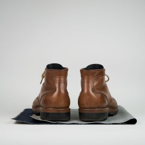 View photo of BHHB Baller Collar Standard in Horween Natural Chromexcel