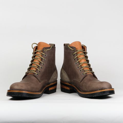 BHHB 7 Hole Standard in Horween Steel Predator & Horween Toasted Tan Dublin