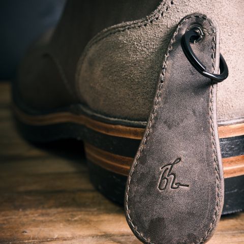 BHHB 7 Hole Standard in Horween Steel Predator & Horween Toasted Tan Dublin