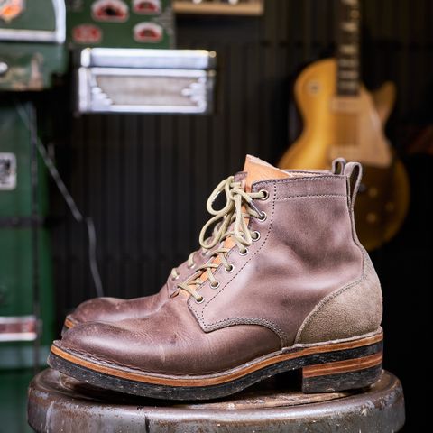 BHHB 7 Hole Standard in Horween Steel Predator & Horween Toasted Tan Dublin