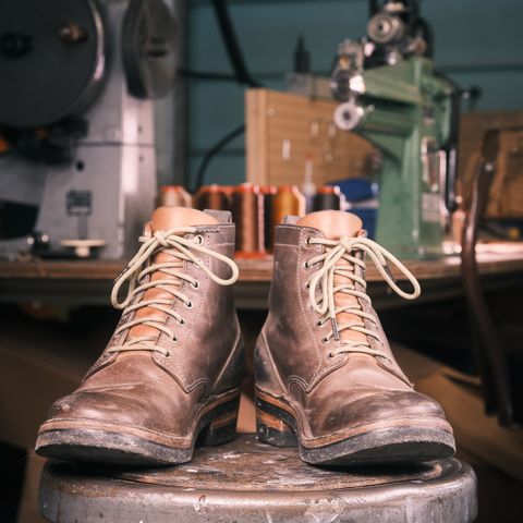 BHHB 7 Hole Standard in Horween Steel Predator & Horween Toasted Tan Dublin