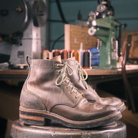 BHHB 7 Hole Standard in Horween Steel Predator & Horween Toasted Tan Dublin