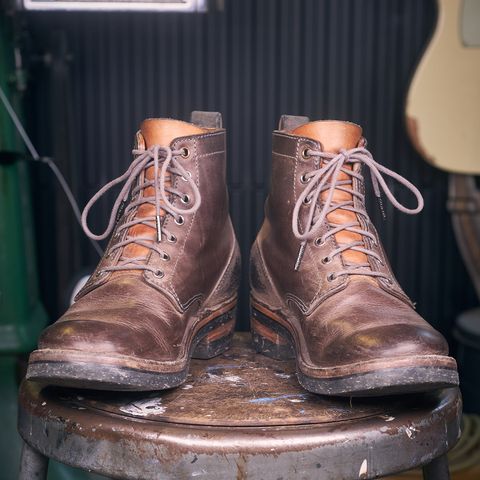 BHHB 7 Hole Standard in Horween Steel Predator & Horween Toasted Tan Dublin