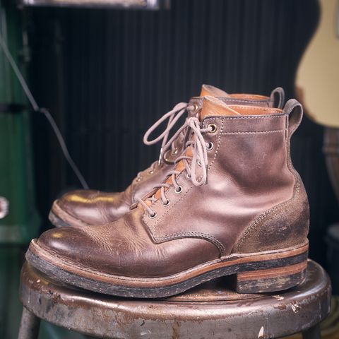 BHHB 7 Hole Standard in Horween Steel Predator & Horween Toasted Tan Dublin