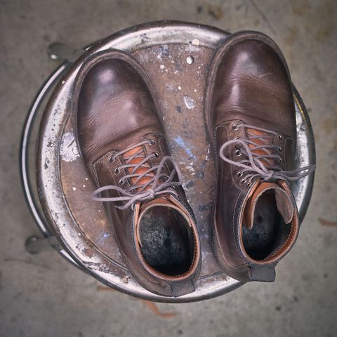 BHHB 7 Hole Standard in Horween Steel Predator & Horween Toasted Tan Dublin