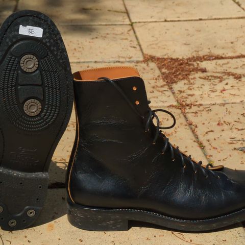 Briselblack The Buck Wholecut Lace to Toe in Shinki Black Latigo Teacore Horsehide