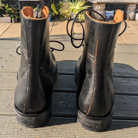 Briselblack The Buck Wholecut Lace to Toe in Shinki Black Latigo Teacore Horsehide