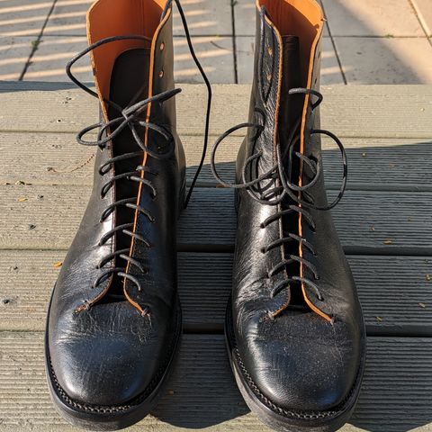 Briselblack The Buck Wholecut Lace to Toe in Shinki Black Latigo Teacore Horsehide