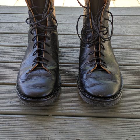 Briselblack The Buck Wholecut Lace to Toe in Shinki Black Latigo Teacore Horsehide