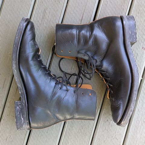 Briselblack The Buck Wholecut Lace to Toe in Shinki Black Latigo Teacore Horsehide