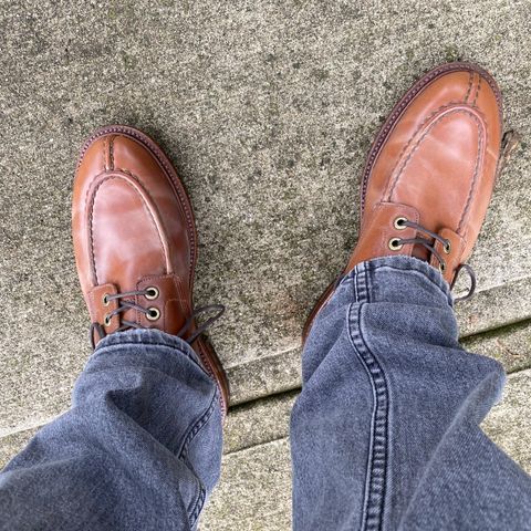 Grant Stone Ottawa Boot in Horween Honey Glazed Shell Cordovan