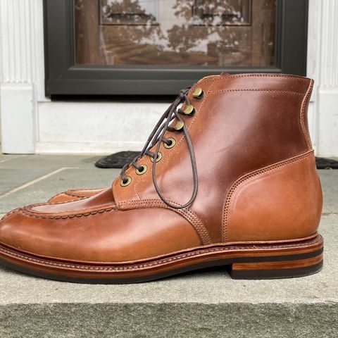 Grant Stone Ottawa Boot in Horween Honey Glazed Shell Cordovan