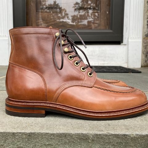 Grant Stone Ottawa Boot in Horween Honey Glazed Shell Cordovan