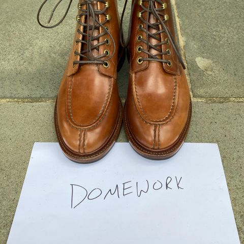 Grant Stone Ottawa Boot in Horween Honey Glazed Shell Cordovan