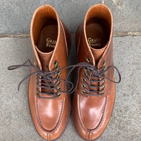 Grant Stone Ottawa Boot in Horween Honey Glazed Shell Cordovan