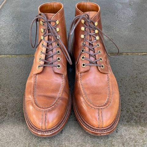Grant Stone Ottawa Boot in Horween Honey Glazed Shell Cordovan
