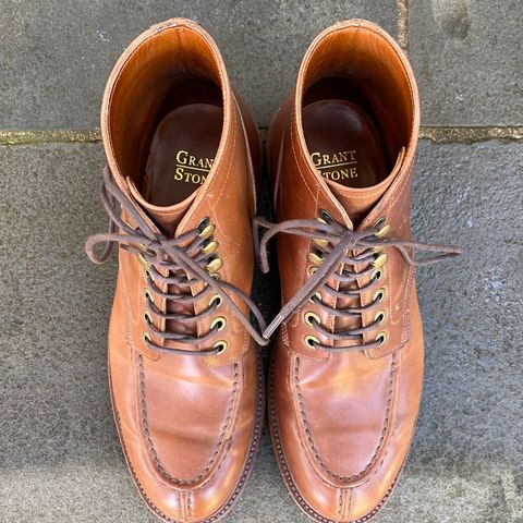 Grant Stone Ottawa Boot in Horween Honey Glazed Shell Cordovan