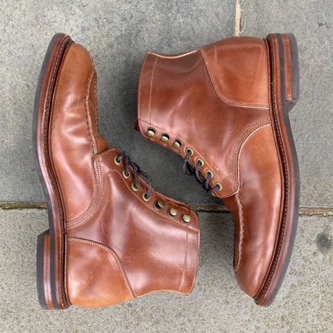 Grant Stone Ottawa Boot in Horween Honey Glazed Shell Cordovan