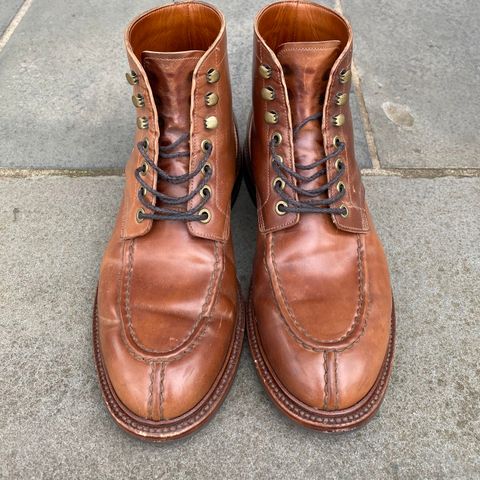Grant Stone Ottawa Boot in Horween Honey Glazed Shell Cordovan