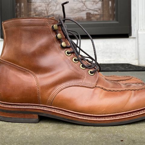 Grant Stone Ottawa Boot in Horween Honey Glazed Shell Cordovan