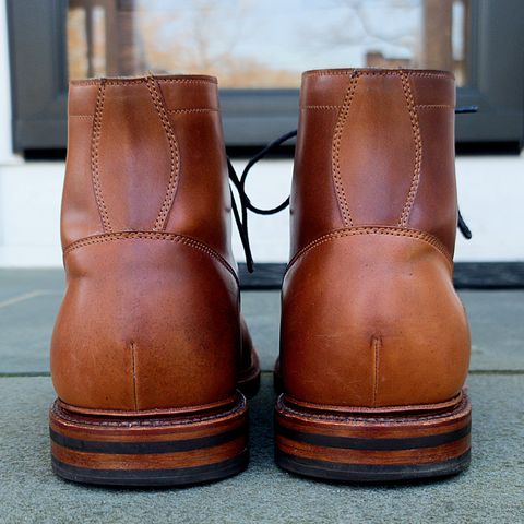 Grant Stone Ottawa Boot in Horween Honey Glazed Shell Cordovan