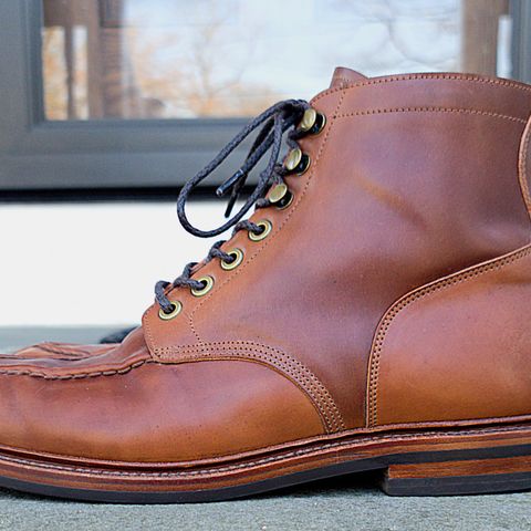 Grant Stone Ottawa Boot in Horween Honey Glazed Shell Cordovan