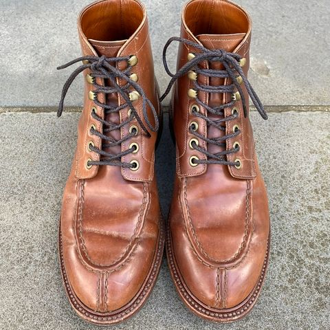 Grant Stone Ottawa Boot in Horween Honey Glazed Shell Cordovan