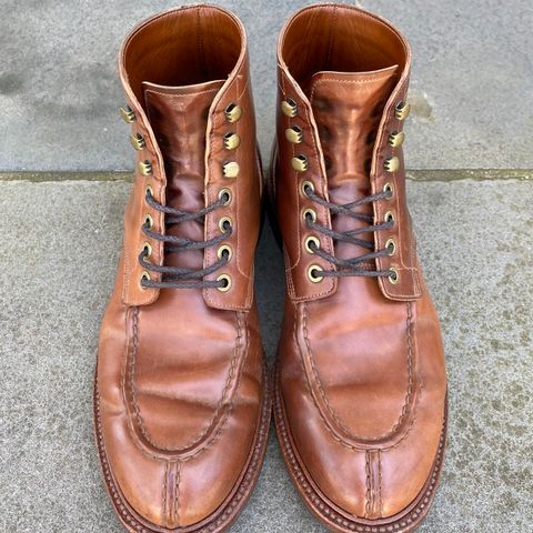 Grant Stone Ottawa Boot in Horween Honey Glazed Shell Cordovan