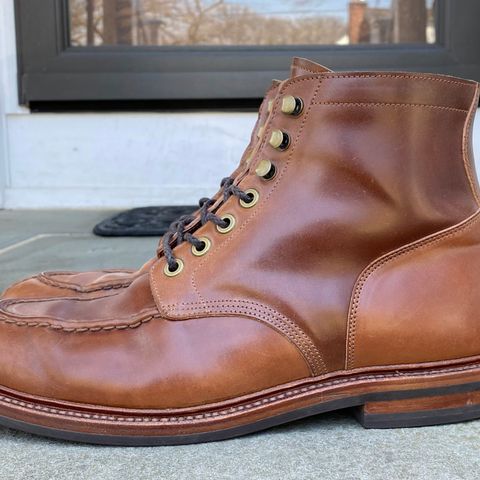 Grant Stone Ottawa Boot in Horween Honey Glazed Shell Cordovan