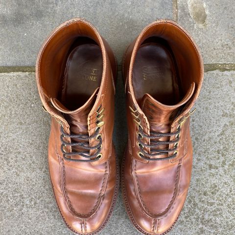 Grant Stone Ottawa Boot in Horween Honey Glazed Shell Cordovan