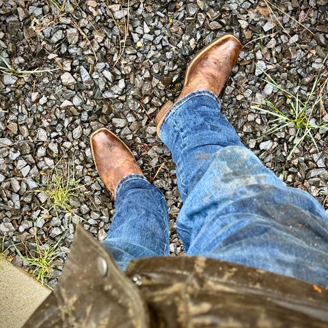 View photo of Ariat Hybrid Roughstock in Fiery Brown Crunch