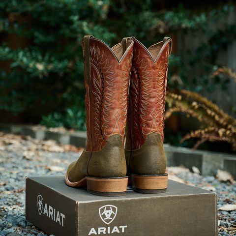 View photo of Ariat Futurity Time in Olive Roughout/Copper Crunch