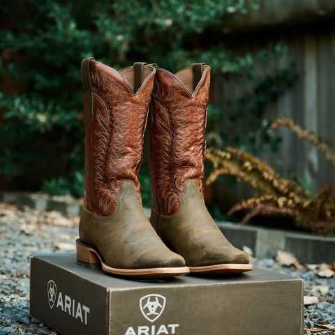 View photo of Ariat Futurity Time in Olive Roughout/Copper Crunch