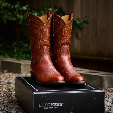 View photo of Lucchese Cowboy Boots in Bison