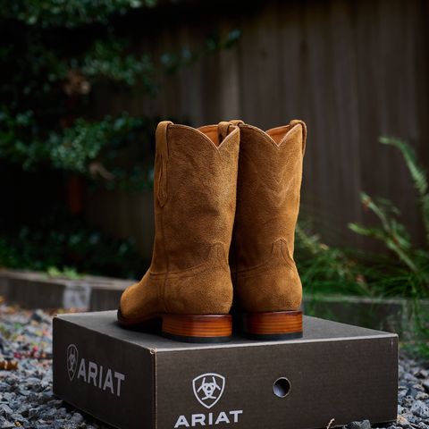 View photo of Ariat Bench Made Clanton in Oiled Tan Roughout