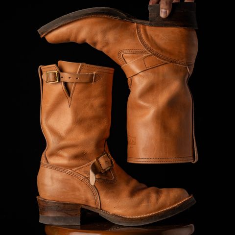 Wesco Boss Engineer Boot in Horween Natural Essex