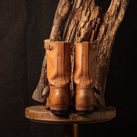Wesco Boss Engineer Boot in Horween Natural Essex