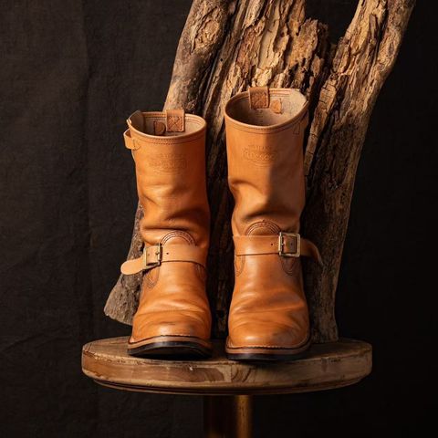 Wesco Boss Engineer Boot in Horween Natural Essex