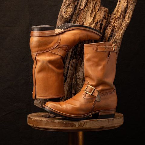 Wesco Boss Engineer Boot in Horween Natural Essex