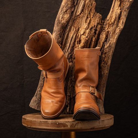 Wesco Boss Engineer Boot in Horween Natural Essex