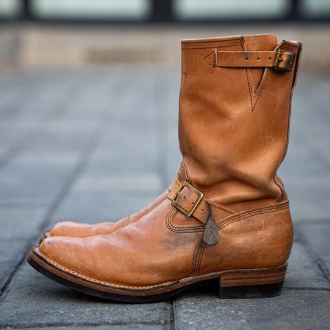 Wesco Boss Engineer Boot in Horween Natural Essex