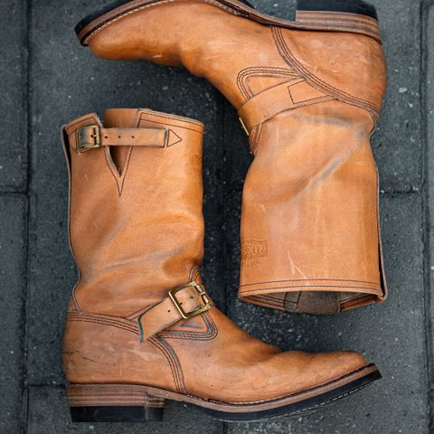 Wesco Boss Engineer Boot in Horween Natural Essex