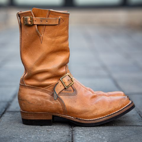Wesco Boss Engineer Boot in Horween Natural Essex